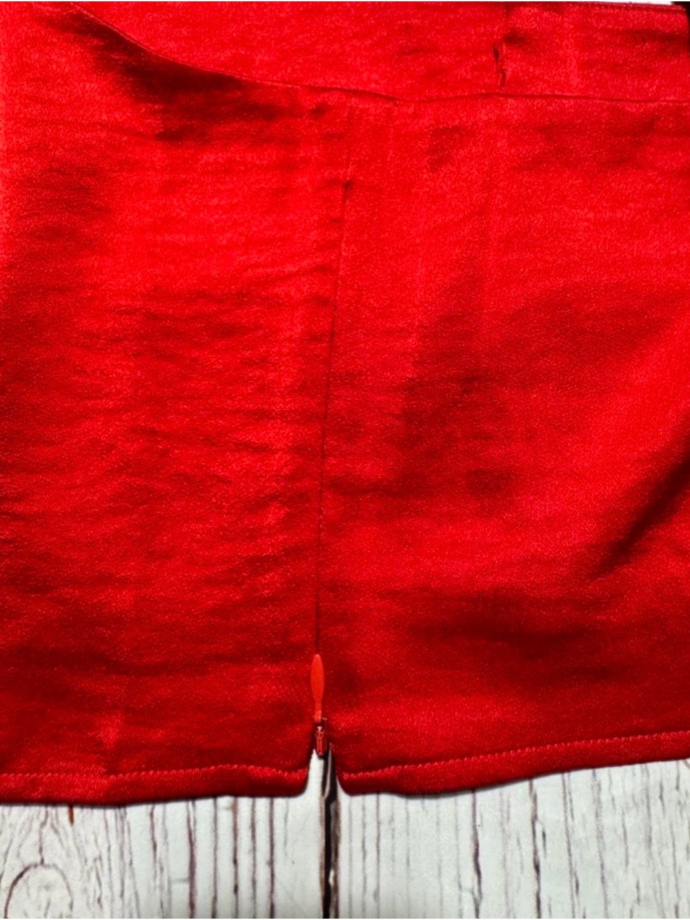 Express Red Satin Crop Camisole Bralette - Picture 5 of 7